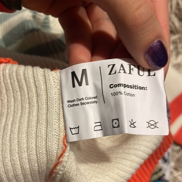 NWT‎ Zaful Long Sleeve Sweater - Picture 8 of 9